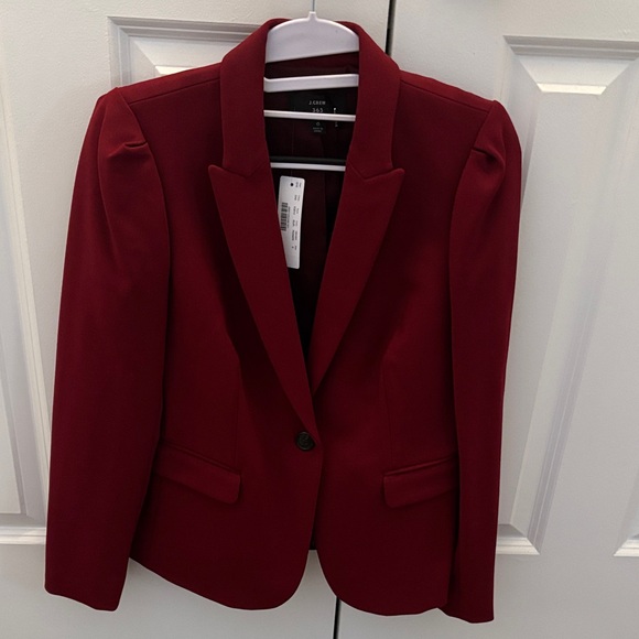 J. Crew Rich Red burgundy Blazer - Picture 1 of 7